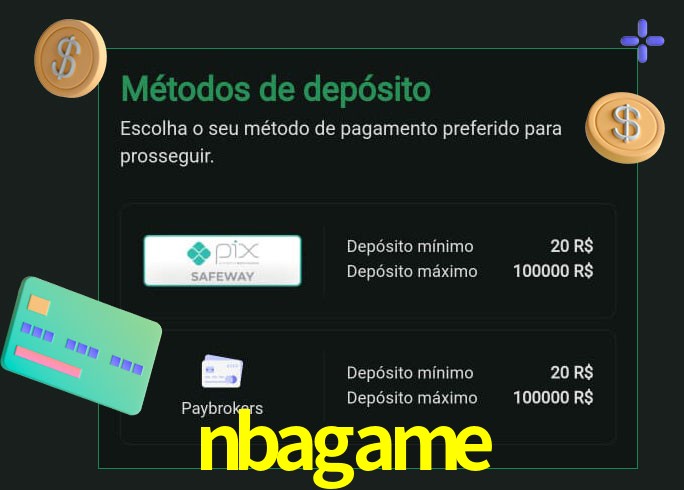 O cassino nbagame oferece uma grande variedade de métodos de pagamento